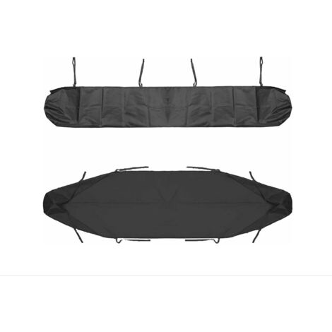 Bolsa protectora para toldo, funda impermeable y a prueba de polvo para toldo de jardín (2,5 m, negra)