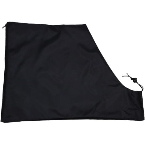 Bolsa recolectora de hojas para aspiradora, tela Oxford, gran capacidad de almacenamiento, para limpieza de jardines y exteriores, negra