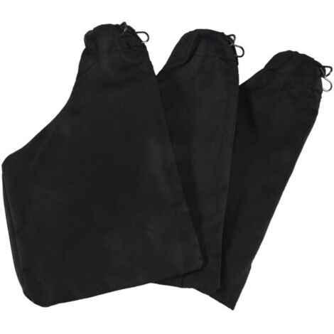 Bolsa recolectora de polvo para sierra ingletadora, color negro, con cremallera y soporte metálico, para sierra ingletadora modelo 255, 3 piezas.