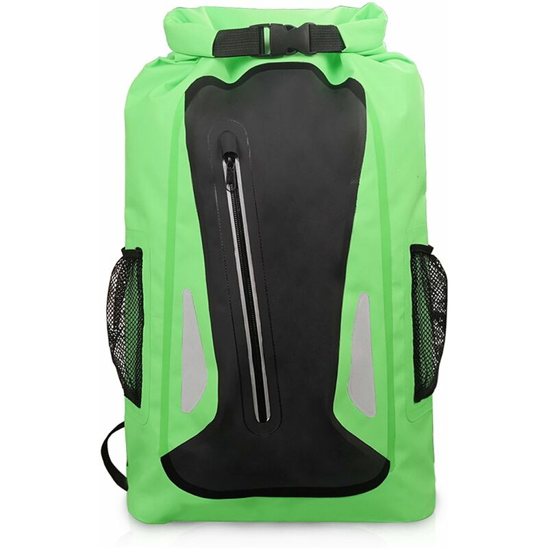 

Bolsa seca impermeable al aire libre, saco seco reflectante 25L, bolsa ligera para equipo de acampada, bolsa de deporte,Verde