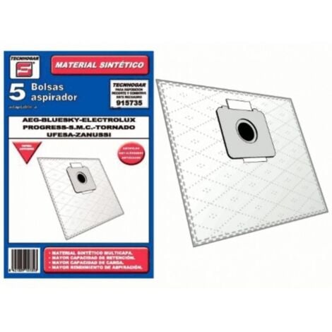 ZANUSSI Bolsa sintetica aspirador AEG Bluesky Electrolux 5 UNIDADES 915735
