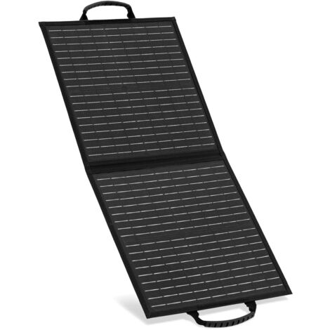 Bolsa solar Panel solar plegable Panel solar portátil 40 W 2 puertos USB - Negro