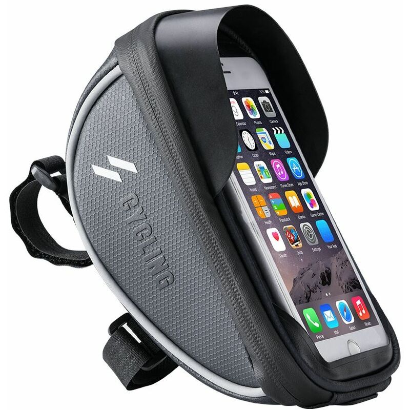 

Bolsa Soporte de Teléfono Móvil para Bicicleta Accesorio para Manillar con Pantalla Táctil 0.5L