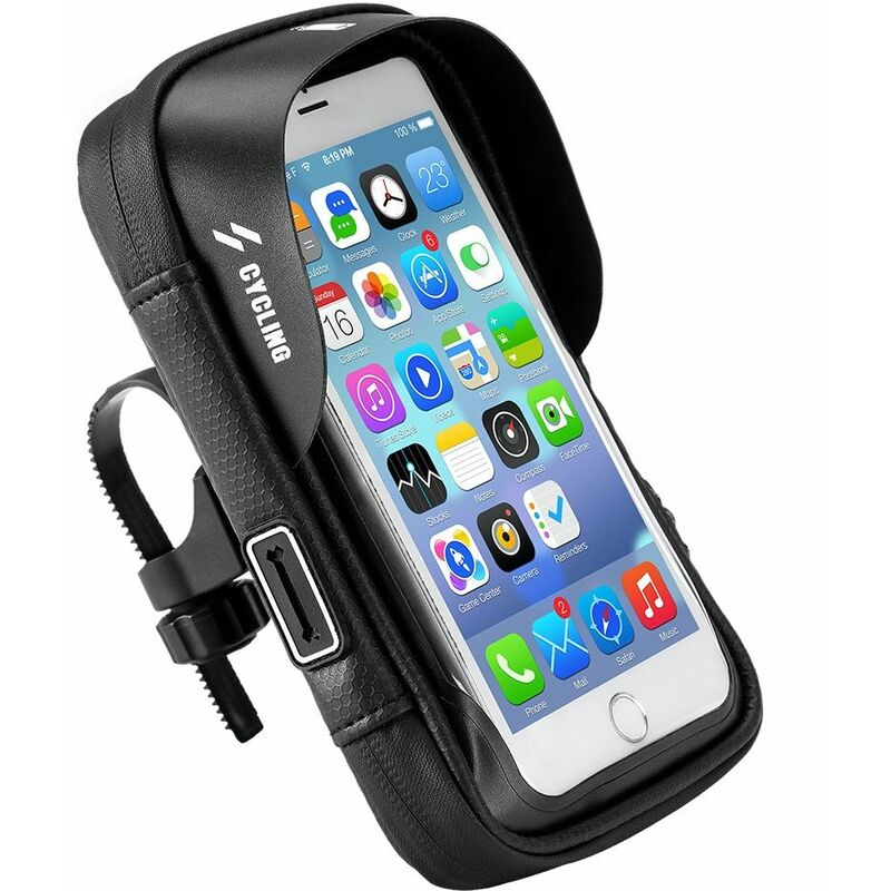 

Bolsa Soporte de Teléfono Móvil para Bicicleta Accesorio para Manillar con Pantalla Táctil 6 Pulgadas