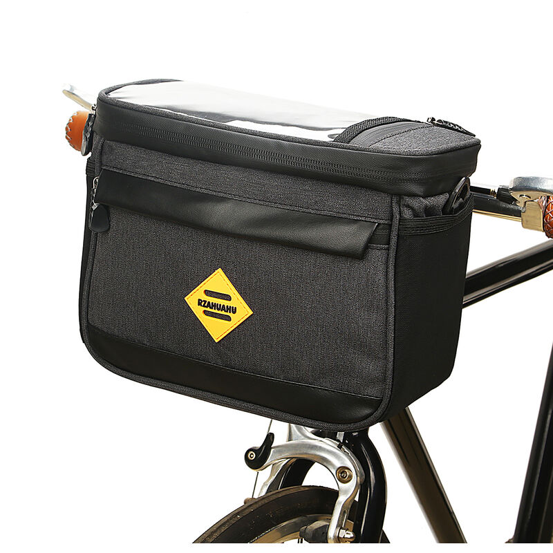 

Rzahuahu - Bolsa termica para bicicleta con aislamiento de ciclismo Bolsa para manillar de bicicleta resistente al agua Bolsa frontal para cesta de