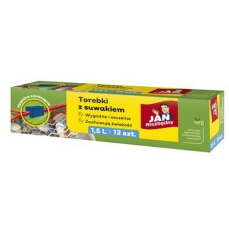 Bolsas con cremallera Selgros111 1,5L - 12 unidades, reutilizables