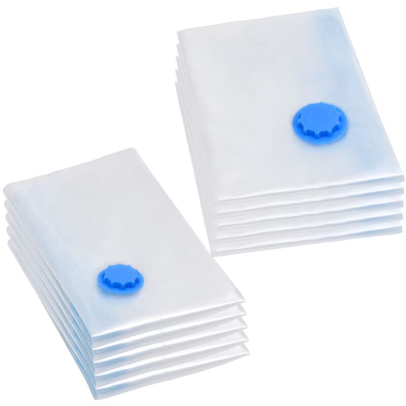 

Bolsas de almacenaje al vacío de ropa y viaje 2 tamaños 10 pzas - Transparente - Vidaxl