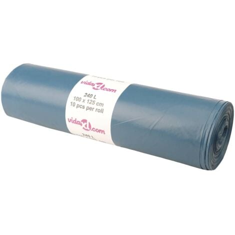 Bolsas de basura azules 100 unidades 240 l vidaXL