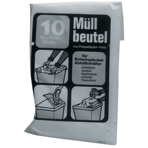 Bolsas de basura B700xL1100mm 120l 60 µm azul 10ud / bolsa