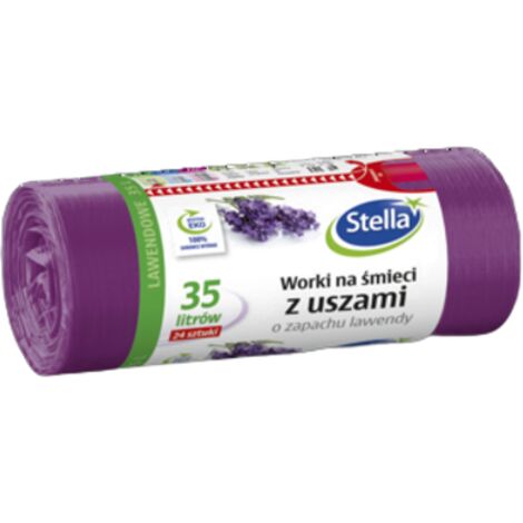 Bolsas de basura con asas - Aroma LAVANDA 35 l 24 uds STELLA