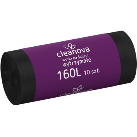 Bolsas de basura duraderas 160 l 10 uds. NEGRO CLEANOVA