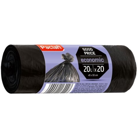 Bolsas de basura económicas Paclan 20l 20 uds.134603