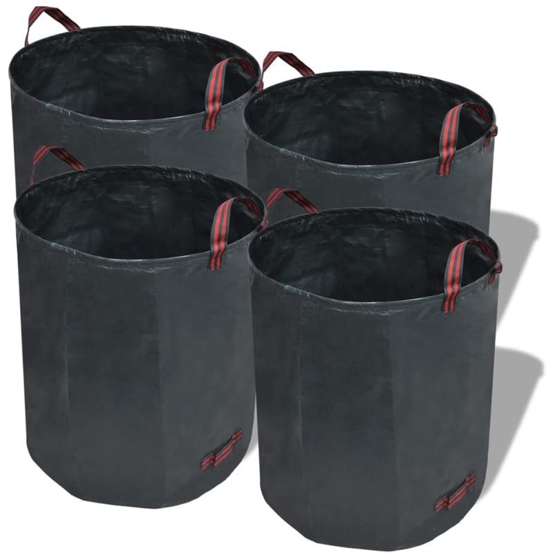 

Bolsas de basura para jardín verde oscuro 4 piezas 272 L 150 g/m2