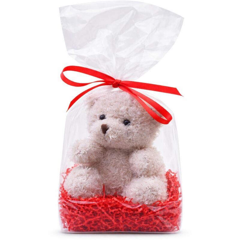 Bolsas de celofán de 17 x 25 cm, 100 unidades, bolsas de aluminio para regalos decorativos PP