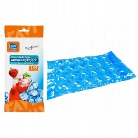 Bolsas de hielo autosellantes de 144 cubitos