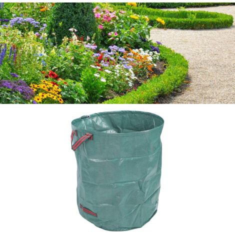 [Bolsas de jardín] Juego de 3 bolsas de jardín resistentes, reutilizables, impermeables y plegables de 72 galones para hojas y residuos.