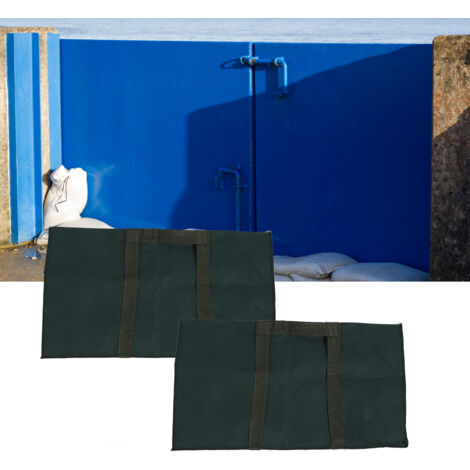 Bolsas de protección contra inundaciones: juego de 2 bolsas reutilizables y autoexpandibles de protección contra inundaciones, fabricadas con tela no tejida y resina absorbente, para puertas, ventanas
