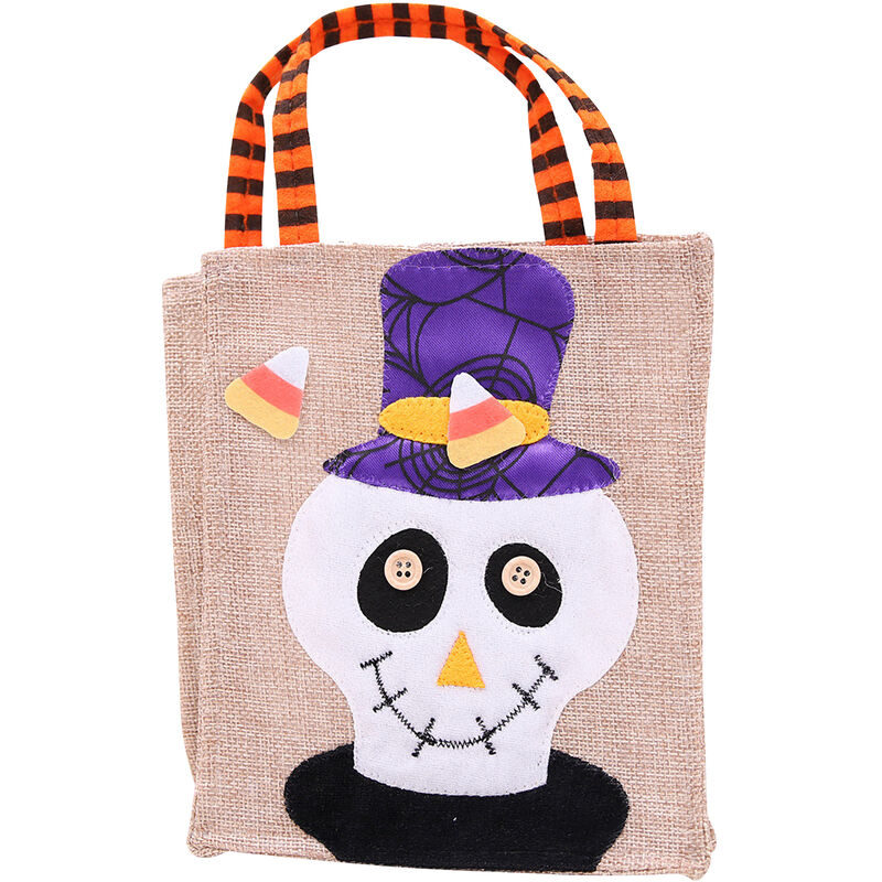 

Bolsas de regalo de lino con asas Tote de arpillera Bolsas de regalo reutilizables para manualidades Festival de Halloween Bolsas de regalo de