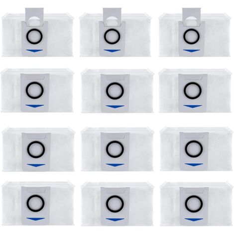 Bolsas de repuesto para aspiradora Ecovacs Deebot X1 Omni / X1 e Omni / T20 Omni, paquete de 12, accesorios de repuesto para aspiradora