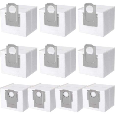 Bolsas de repuesto Ulisem10 para aspiradoras Roborock S7 MaxV Ultra, S7 Pro Ultra, Q7+, Q7 Max+, Q5+ y T8. Compatibles con la estación de aspiración Roborock S7.