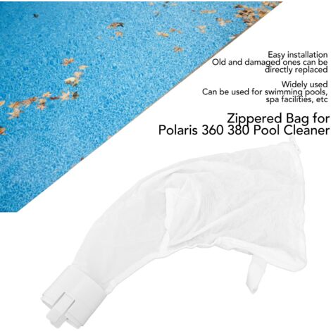 Bolsas filtrantes con cierre de cremallera para limpiador Polaris 360 380 – Paquete de 2 – Poliéster duradero