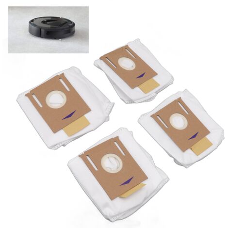 Bolsas filtrantes para robots aspiradores  Paquete de 4  Filtro de partículas de fibra ABS de alta eficiencia  Compatible con DEEBOT Ozmo T8, T8aivi, N8pro Plus