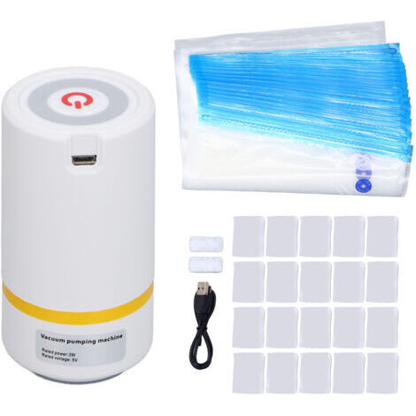 Bolsas para almacenamiento de filamentos, 43 unidades, kit de secado al vacío con bomba automática de 5 V y 3 W, clips desecantes, suministros para impresoras 3D