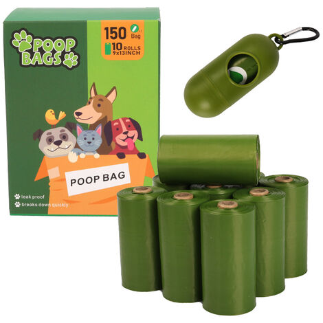 Dispensador de bolsas para excrementos de perro, 4 piezas en forma de  hueso, soporte para bolsas de basura ABS, dispensador de bolsas de basura  para
