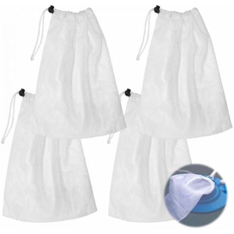 Bolsas para limpieza de piscinas, bolsas de filtro de malla fina para aspiradoras de piscina, bolsas de malla con cordón y cierre