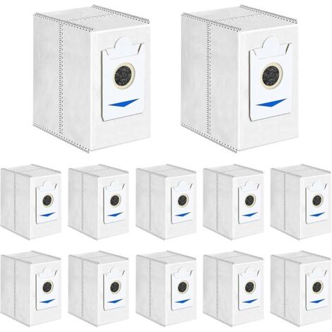 Bolsas para polvo FOREHILL (12 unidades) para Ecovacs DEEBOT T30 Pro Omni, accesorios para el robot aspirador T30 Omni, bolsas de repuesto de 3,4 l con gran capacidad.