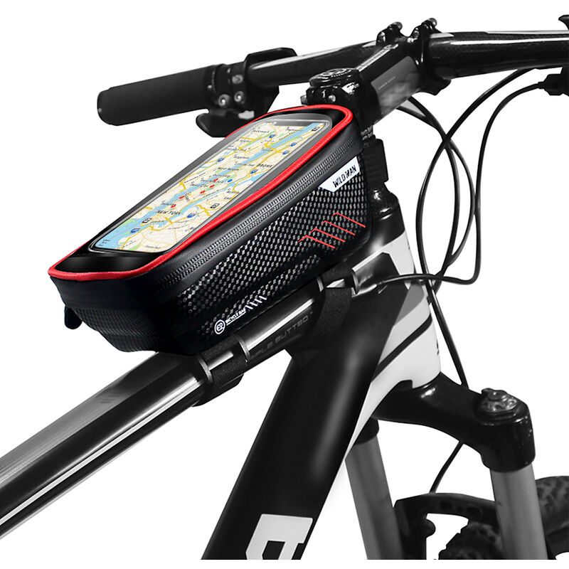 

Wild Man - Bolsas para telefono de bicicleta con pantalla tactil Estuche para soporte de telefono Impermeable Marco frontal de bicicleta Montaje en