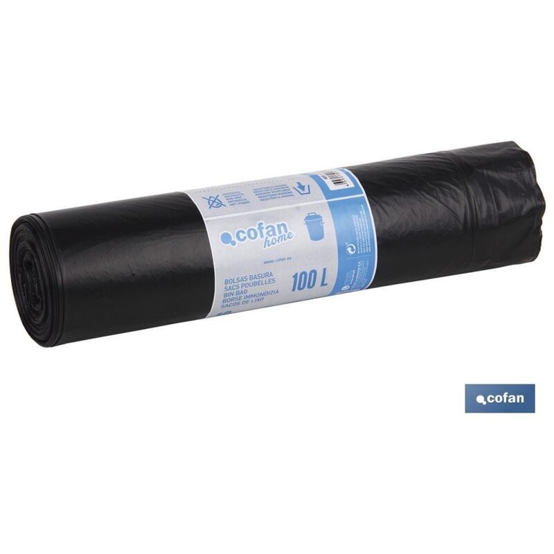 

Bolsas plÁstico 85x105 g190 color negro 10 uds