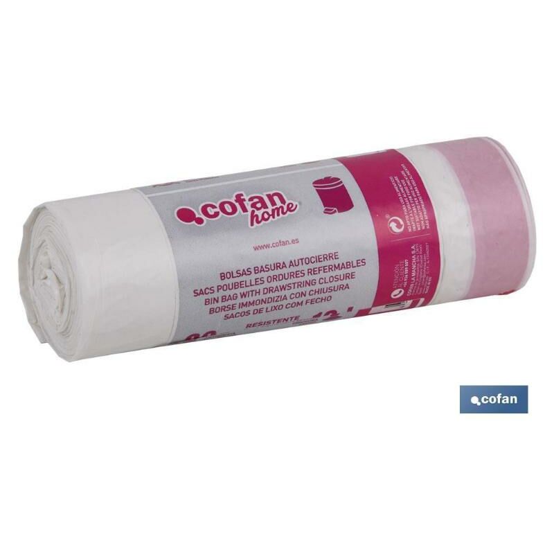 

PLIMPO bolsas plástico autocierre 35x50 g.120 color blanco 20 uds