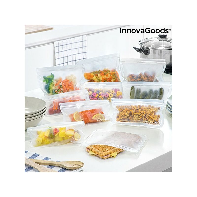 

Set de Bolsas Reutilizables para Alimentos Freco 10 Piezas - Innovagoods