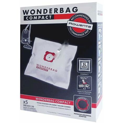 Bolsas wonderbag compact (x5) WB305140 ROWENTA