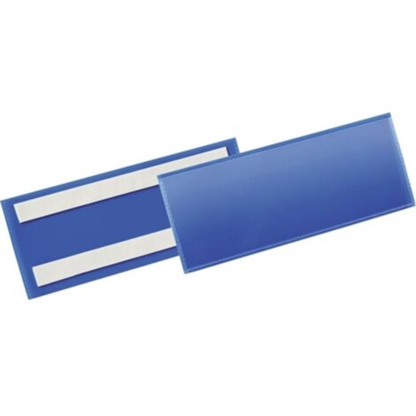 Bolsillo para etiquetas B210xH74mm azul autoadhesivo 50 piezas / paquete