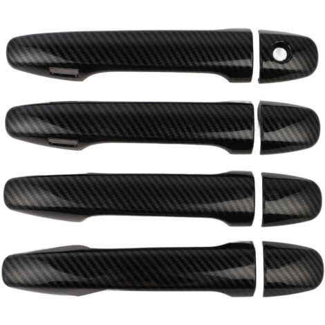Bolsillos de almacenamiento exteriores de ABS con estilo de fibra de carbono para Subaru Legacy Levorg WRX Forester Outback