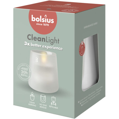 Bolsius Cleanlight Starterkit - ohne Duft Weiß