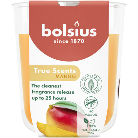 Bolsius Duftkerze True Scents Mango 8 cm im Glas