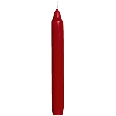 Bolsius Haushaltskerzen rot, Höhe 18 cm, Ø 2,13 cm, 8er Pack Kerze Dekokerzen