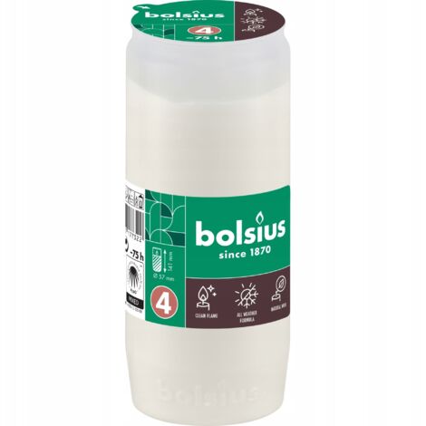 Bolsius RC4 - Cartuccia olio 75h, bianca, per lanterne