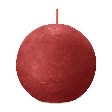 BOLSIUS Rustic Ball Delicate Red ø76