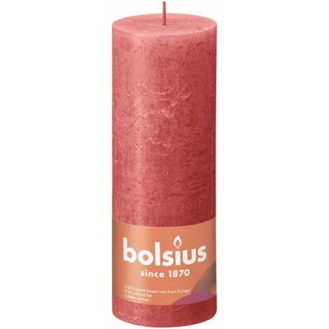 Bolsius Rustieke Stompkaars 19x6,8 cm Fleur Rose