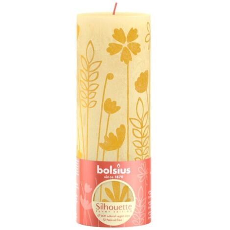 Bolsius Rustieke Stompkaars 19x6,8 cm Jaune Beurre