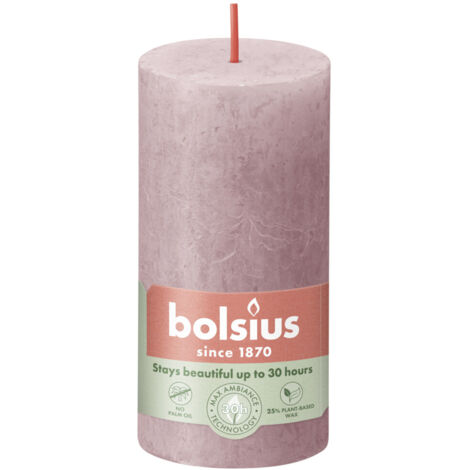 Bolsius Rustik-Kerze 100/50 mm Eschen-Rose
