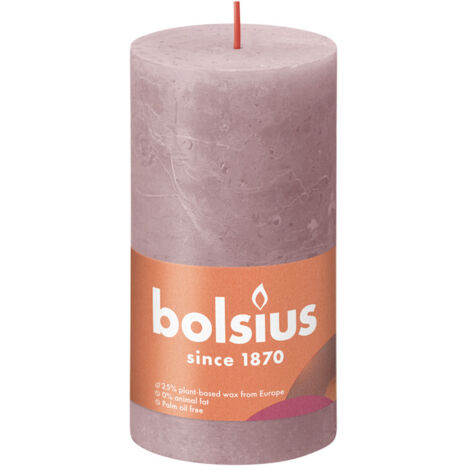Bolsius Rustik-Kerze Shine 13/7 cm eschen-Rose