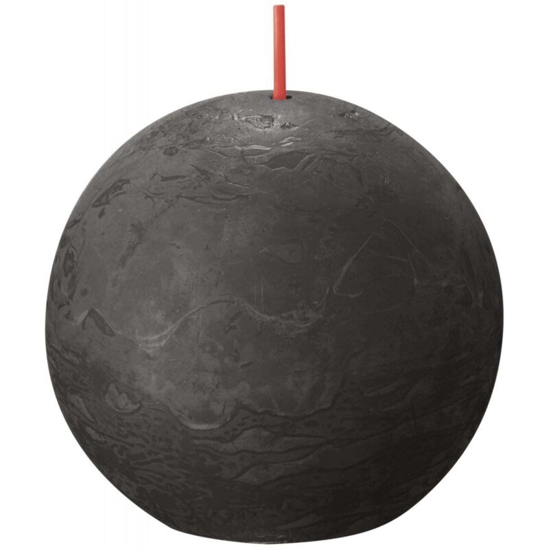 Bolsius Rustik Kugelkerze Stürmisches Grau, Ø 7, 6 Cm Stumpen- Und Kugelkerzen