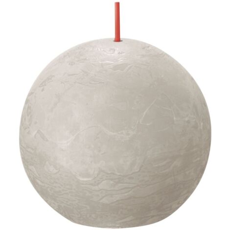 Bolsius Rustik Kugelkerze sandgrau, Ø 7,6 cm Stumpen- und Kugelkerzen