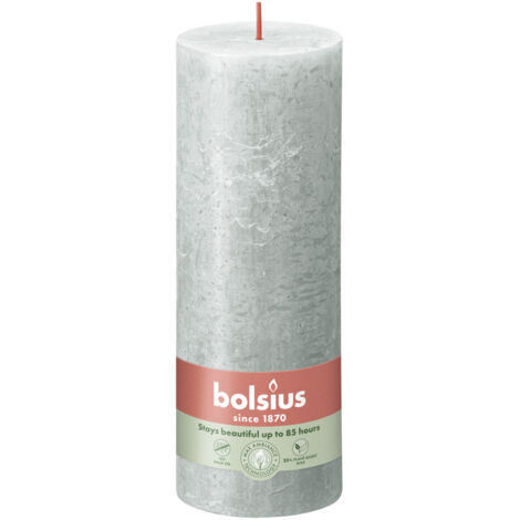 Bolsius Rustik Stumpenkerze 190/68 mm Jade Grün Stumpenkerze