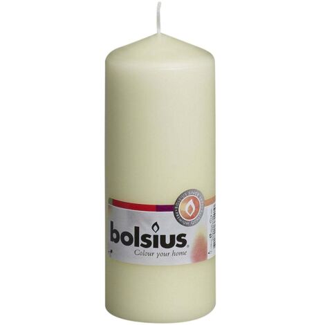 Bolsius Stumpenkerze elfenbein, Höhe 15 cm, Ø 5,8 cm Kerze Dekokerzen